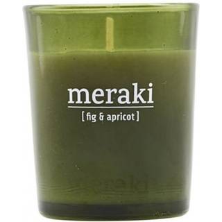 Meraki Meraki duftlys grønt glas 12 timer Fig-apricot