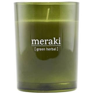 Meraki Scented Candle 8 x 10,5 cm - Green herbal