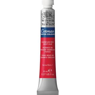 Winsor & Newton Cotman Watercolor Paint 8ml (0,27 oz) Tube Cadmium Red Deep Hue
