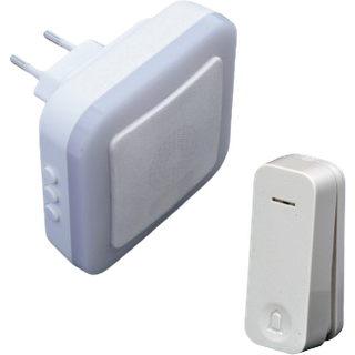 FOSS TREND Dørklokke PREMIUM BLUU1 hvid plug in