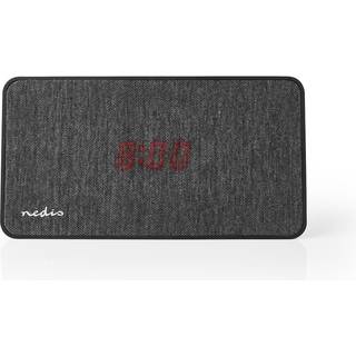 Bluetooth V5.0 højttaler - Indbygget ur | 15 W | 4 Timers spilletid - Sort/Grå