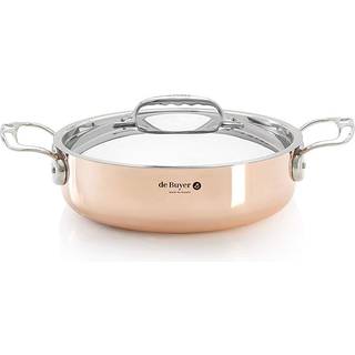 de Buyer Inocuivre Bratentopf nieder 28 cm / 4,9 L - Kupfer mit Edelstahlgussgriffen