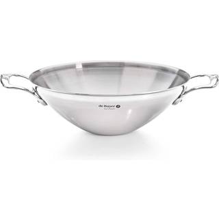 de Buyer Affinity Wok 32 cm - Edelstahl-Mehrschichtmaterial - Silber