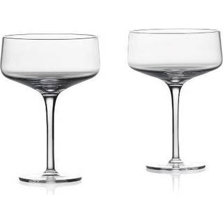 Rocks Coupe/Cocktailglas 2 stk. fra Zone Denmark - Klar farve - Mundblæst blyfrit krystalglas
