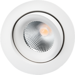 SG Armaturen Junistar Lux In/Out LED indbygningsspot, 8W, IP44, hvid, 2700K