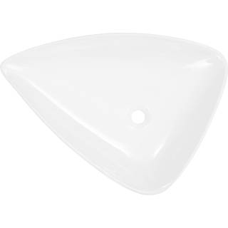 håndvask keramik trekantet hvid 645 x 455 x 115 mm