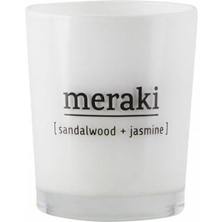 Meraki Duftlys L Sandalwood & Jasmine - Duftlys Hvid - 308150021