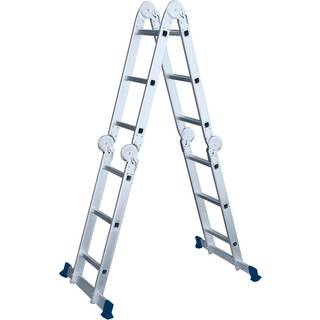 Probuilder Multistige 4x3 trin m/platform, grå alu 57671