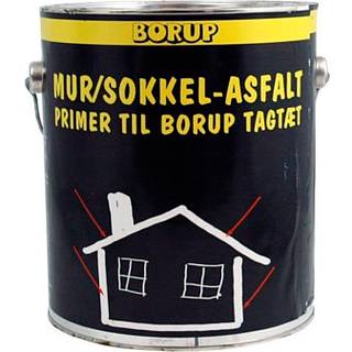 Borup Mur & Sokkelasfalt  + primer Til Tagtæt 3,8lt ✓ På lager - klar til levering og afhentning