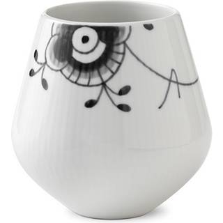 Royal Copenhagen Sort Mega Riflet vase sort