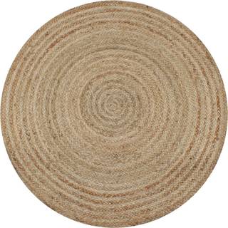 tæppe flettet design jute 150 cm rund