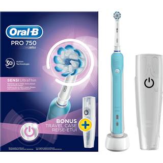 Oral B Pro 750 Sensitive El-tandbørste + Rejseetui
