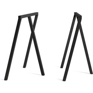 Hay - bordbukke - 2 stk. Loop Stand Frame - sort - 72 cm - alm bordhøjde