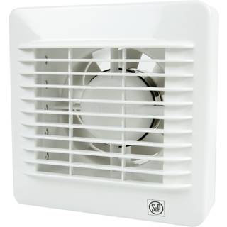 Thermex EDM 100 HZ ventilator med hygrostat og snor, 155 x 155 mm, Ø98 mm