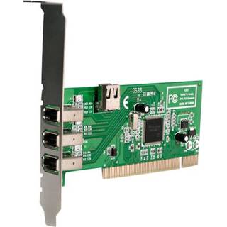 StarTech.com PCI1394MP 4 port PCI 1394a FireWire Adapter Card - 3 External 1 Internal