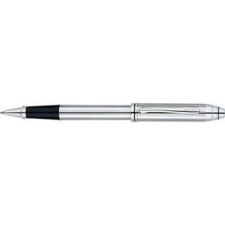 Cross Townsend Repillable Ballpoint Pen Medium inkluderer luksus gaveæske - skinnende krom