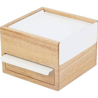 STOWIT MINI smykkeskrin, hvid/natur