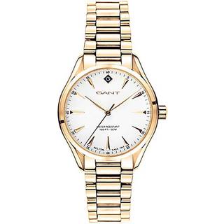 Gant Sharon Quartz White Dial Gold PVD Steel Bracelet Ladies Watch G129003