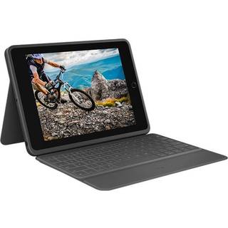 Logitech Rugged Folio - keyboard and folio case - QWERTY - Italian - Tastatur & Folio sæt - Italiensk - Sort