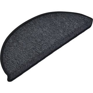 trappemåtter 15 stk. 65x24x4 cm antracit halvrund store