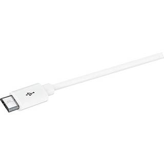 Duracell USB-A 2.0 til Micro USB lade- og datakabel, hvid, 1m