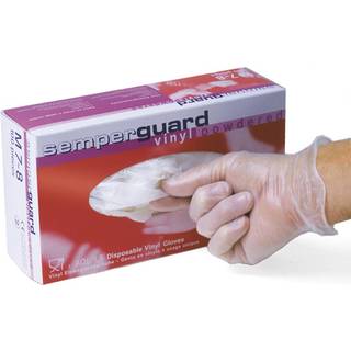 Semperguard M7-8 Engangshandske vinyl, pulverfri XL, 90 stk