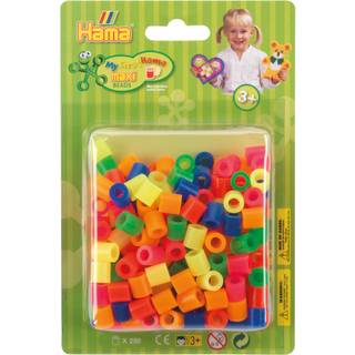 Hama Maxi, perler, 250 stk., mix 51, neonfarver [Levering: 1-2 dage]