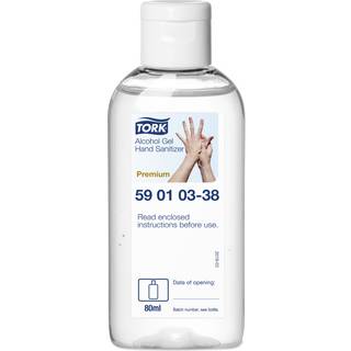 6 x Tork 590103 hånddesinficeringsgel 80% 80ml