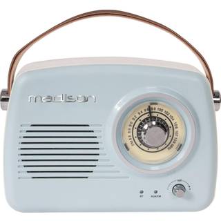Madison Retro Radio m. Bluetooth (Lyseblå)