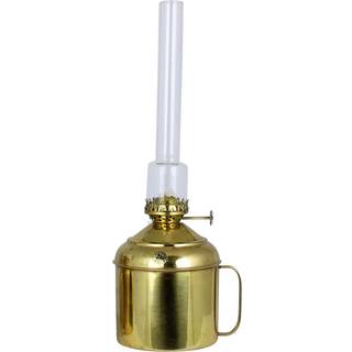 Petroleumslampe / olielampe Strömshaga Linné, nikkel, med håndtag, Ø100 mm x 330 mm