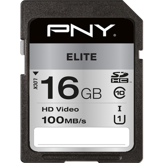 PNY Elite SD - 100MB/s - 16GB