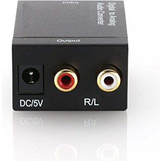 NÖRDIC digital til analog audio konverter, Toslink og Coaxial til RCA L / R audio, Metal