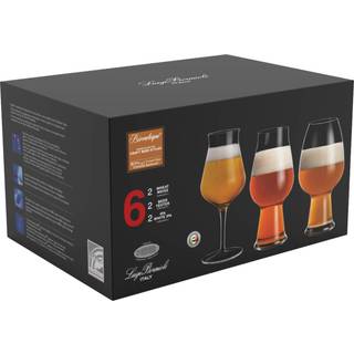 Birrateque Ølglassæt tester, ale og hvede 3 x 2 stk. fra Luigi Bormioli - Klar farve - son.hyx® krystalinglas