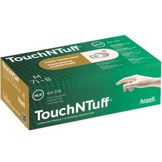 Ansell 69-318 Engangshandske Latex, upulveriseret, pakke med 100 stk 9,5-10