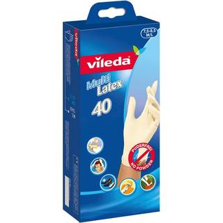 Vileda Vileda Natural Latex 40 engangshandsker 4023103086456