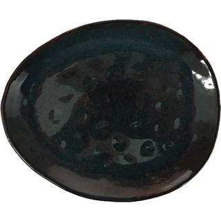 Da&#39;Core Desserttallerken oval 22x18 cm blank stone