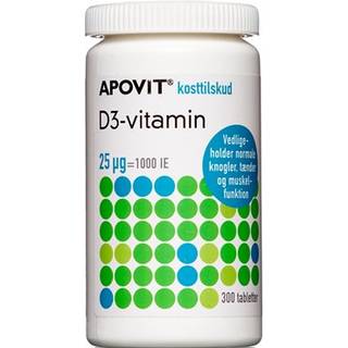 Apovit D3-vitamin 25 mikg 300 stk.