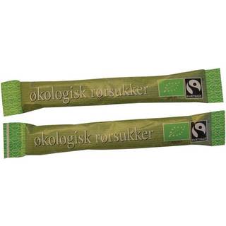Økologisk Fairtrade rørsukker breve 3,6g, 1000 stk