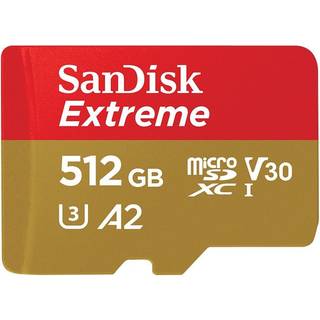 SanDisk Extreme microSDXC C10 U3 V30 A2 512GB
