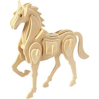 3D Konstruktionsfigur Hest - Byg og Dekorer