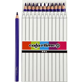 Colortime Lilla JUMBO Farveblyanter - 12 stk.