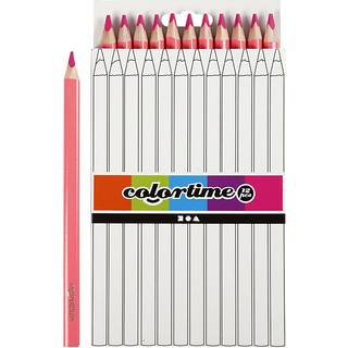 Creativ Company Triangular Jumbo colored pencils - Pink 12pcs.