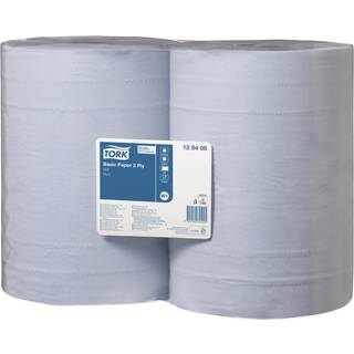 Tork 128408 Basic W1 2lags aftørringspapir blå