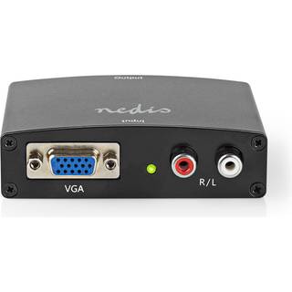 Nedis HDMI ™ Converter | VGA Female / 2x RCA Hun | HDMI™ Output | 1-vejs | 1080p | 1.65 Gbps | Aluminium | Antracit