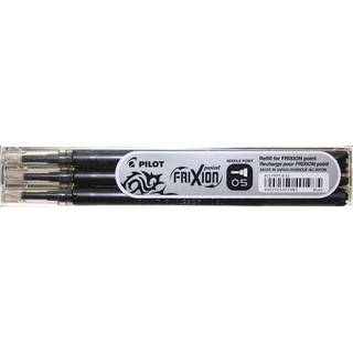 Pilot FriXion Point Clicker 0,5 refill sort, 3 stk