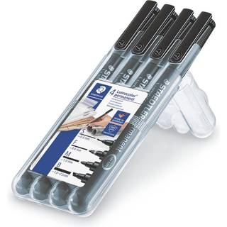 Staedtler Lumocolor Promo Etui 4 Ass Stregb/Boks