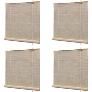 Rullegardiner 120X160 Cm Naturlig Bambus - 120 x 160 cm (4 stk.)