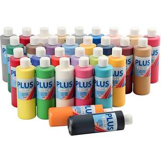 Plus Color Hobbymaling, ass. farver, 30x250 ml/ 1 pk.