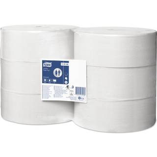 TORK Toiletpapir T1 Jumbo 1-lag P 500 m 6 rl Universal Hvid Ø26 cm (110162)