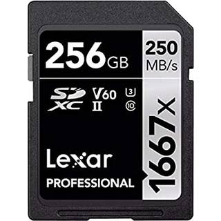 Lexar SDXC 1667x 256GB V60 R250 W120